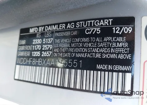 2010 Mercedes-Benz E 350 4Matic from USA, damaged, VIN WDDHF8HBXAA155551